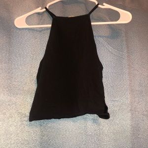 Black Tank Top with Cutouts